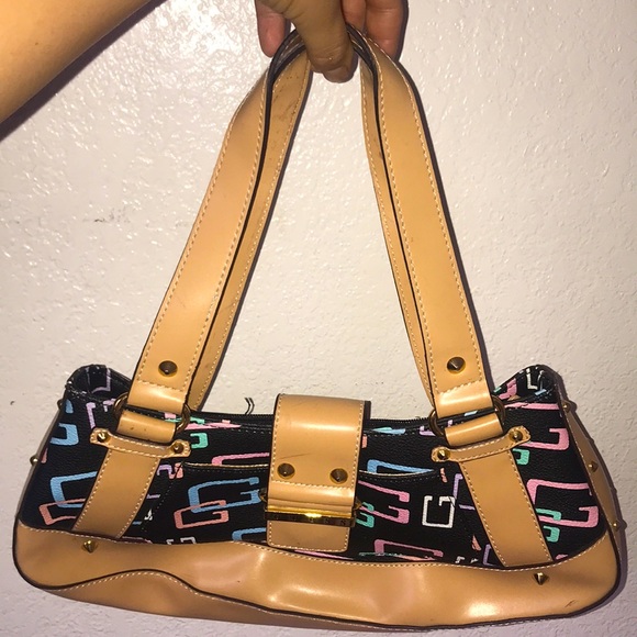 guess g logo purse